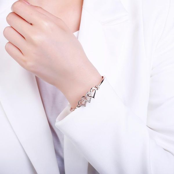 luxurious three hollow heart bracelets&bangles for woman gold silvery simple crystal bangle wedding gifts fashion jewelry 2020, Black
luxurious three hollow heart bracelets&bangles for woman gold silvery simple crystal bangle wedding gifts fashion jewelry 2020, Black