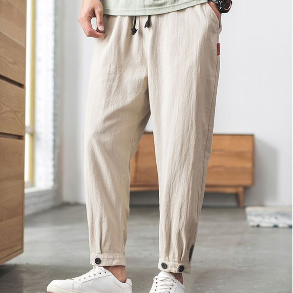men pants thin 2020 new arrival spring and autumn linen cotton casual male ankle-length pants black gray khaki korean style n29
men pants thin 2020 new arrival spring and autumn linen cotton casual male ankle-length pants black gray khaki korean style n29
