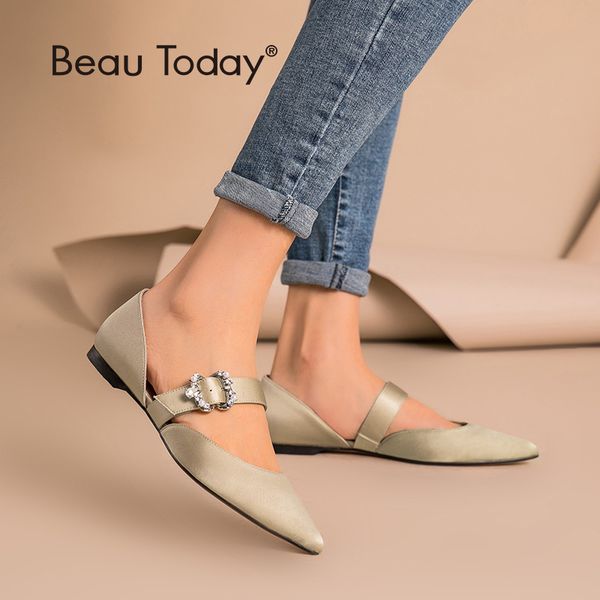 beautoday women flat sandals satin cloth pointed toe buckle strap crystal decorated cover heel lady summer d'orsay flats 30060, Black
beautoday women flat sandals satin cloth pointed toe buckle strap crystal decorated cover heel lady summer d'orsay flats 30060, Black