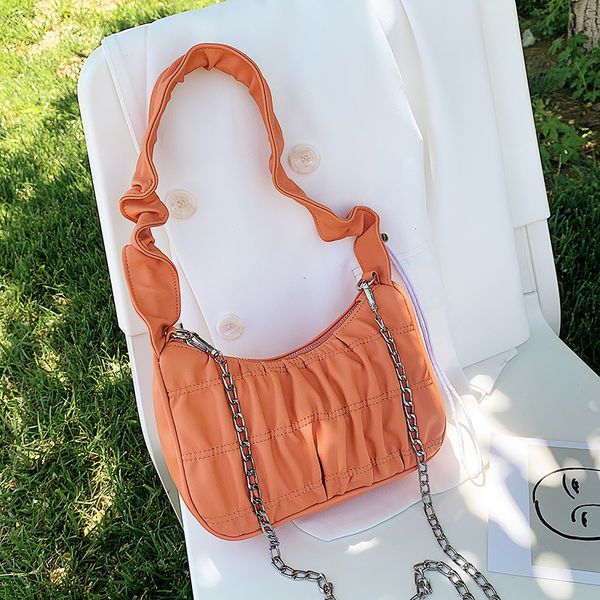 fold solid color chain women crossbody bags fashion ladies shoulder bag pu leather female hobos shoulder bags girls clutch purse
fold solid color chain women crossbody bags fashion ladies shoulder bag pu leather female hobos shoulder bags girls clutch purse
