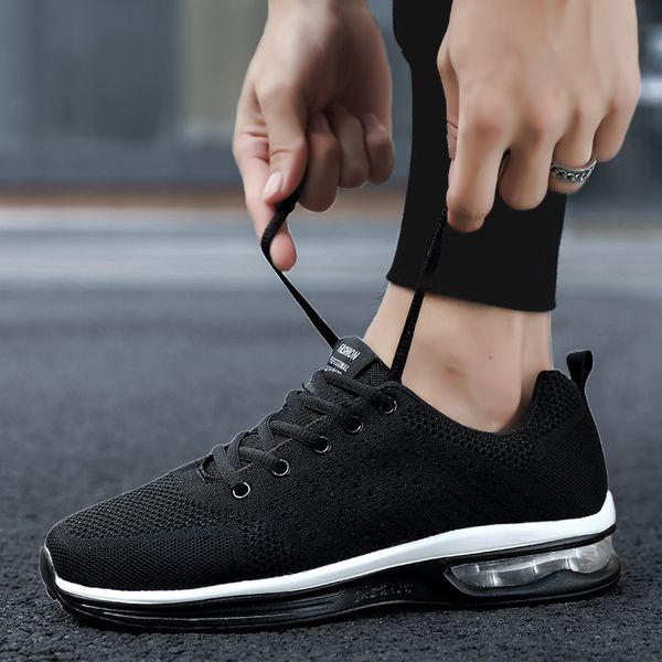 men's shoes season casual air cushion shoes couple large size flying woven breathable running sports men
men's shoes season casual air cushion shoes couple large size flying woven breathable running sports men