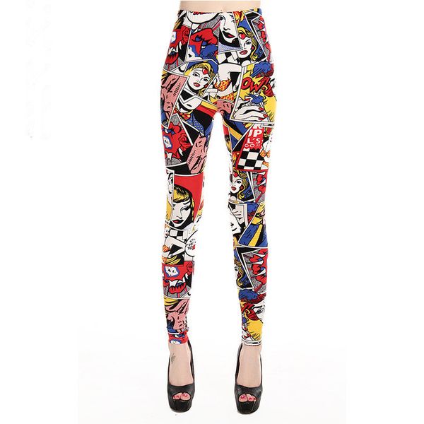 women leggings high waist cartoon comic beauty print trousers soft female casual elastic pant drop shipping, Black
women leggings high waist cartoon comic beauty print trousers soft female casual elastic pant drop shipping, Black