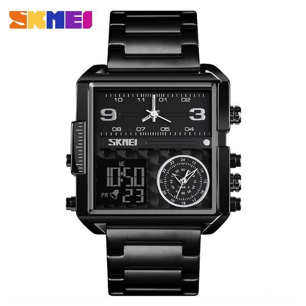 skmei creative casual multifunctional square 1584 large dial men's electronic electronic watch watch watch, Blue 
skmei creative casual multifunctional square 1584 large dial men's electronic electronic watch watch watch, Blue
