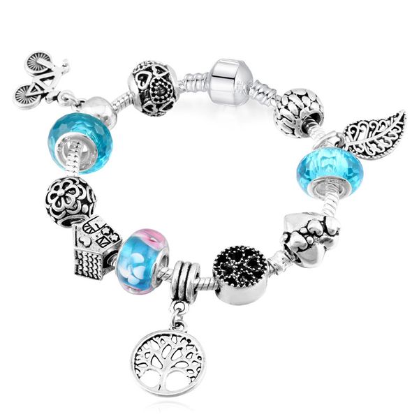2020 new bracelet european and american popular diy beaded bracelet cherry blossom butterfly charm, Black
2020 new bracelet european and american popular diy beaded bracelet cherry blossom butterfly charm, Black