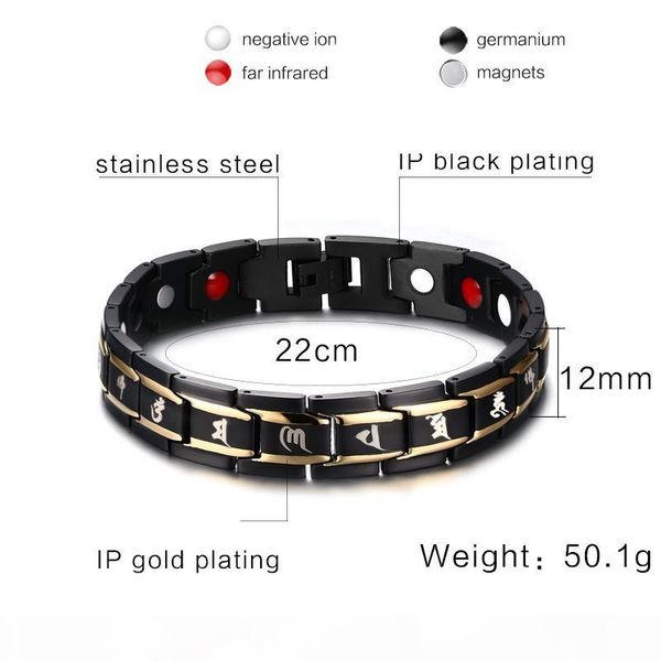 titanium steel jewelry healing magnetic health care cuff bangle fashion enegry magnets arm bracelet men bijoux love joyas, Black
titanium steel jewelry healing magnetic health care cuff bangle fashion enegry magnets arm bracelet men bijoux love joyas, Black