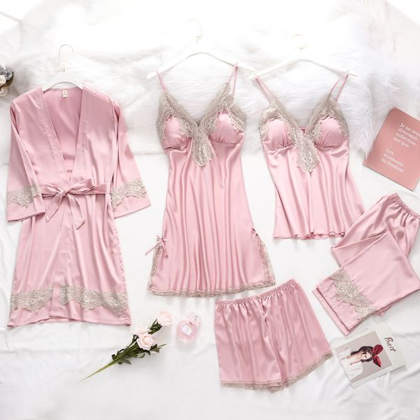women's sleepwear spring summer kimono gown intimate lingerie lace nightwear women satin casual sleep set home clothing, Black;red
women's sleepwear spring summer kimono gown intimate lingerie lace nightwear women satin casual sleep set home clothing, Black;red