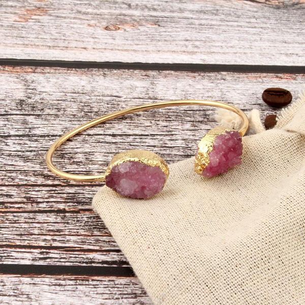 dayoff european gold color oval hand cuff bangle charms natural stone bracelets women irregular druzy bracelet jewelry b432, Golden;silver
dayoff european gold color oval hand cuff bangle charms natural stone bracelets women irregular druzy bracelet jewelry b432, Golden;silver