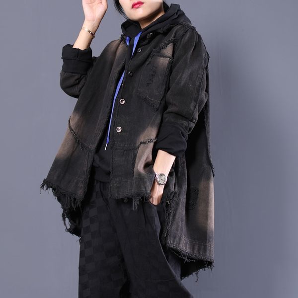 jiz1m 2020 autumn new korean style loose coatwindbreaker short coatlarge size literary washed old denim trench coat short coat for women, Tan;black
jiz1m 2020 autumn new korean style loose coatwindbreaker short coatlarge size literary washed old denim trench coat short coat for women, Tan;black