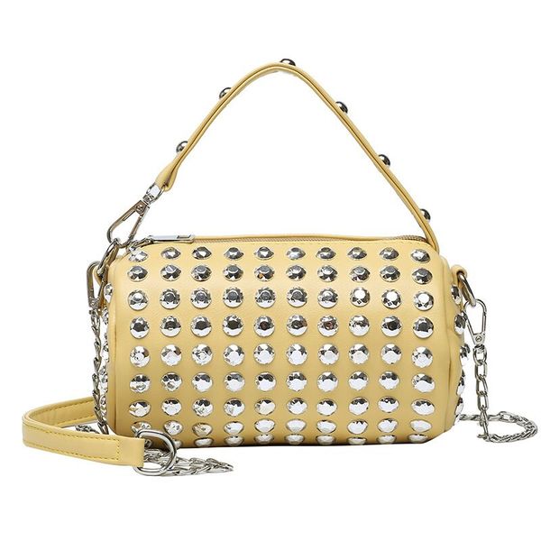 purse rivet cylindrical bag women 2020 new fashion chain female bag shoulder diagonal bag trendy handbagleather luggage tag
purse rivet cylindrical bag women 2020 new fashion chain female bag shoulder diagonal bag trendy handbagleather luggage tag