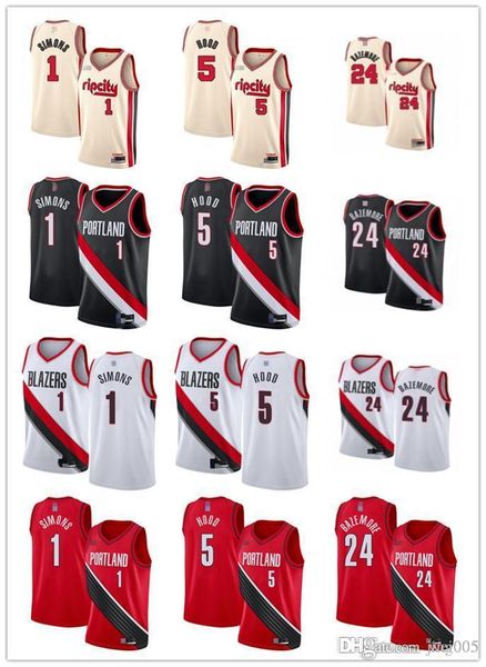 mens womens youth portland trail blazers 1 anfernee simons 24 kent bazemore 5 rodney hood basketball jerseys, Black;red
mens womens youth portland trail blazers 1 anfernee simons 24 kent bazemore 5 rodney hood basketball jerseys, Black;red