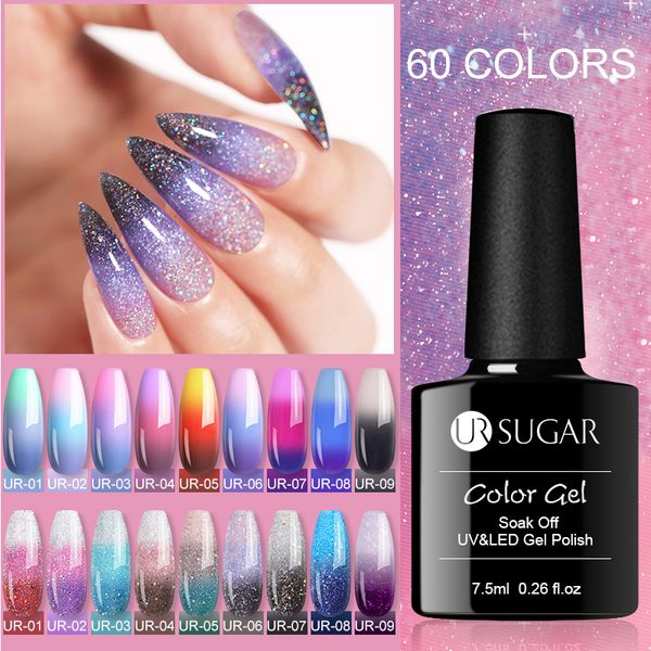 ur sugar 7.5ml temperature color change glitter gel polish cool thermal magic effect nail varnish soak off uv led gel lacquers, Red;pink
ur sugar 7.5ml temperature color change glitter gel polish cool thermal magic effect nail varnish soak off uv led gel lacquers, Red;pink