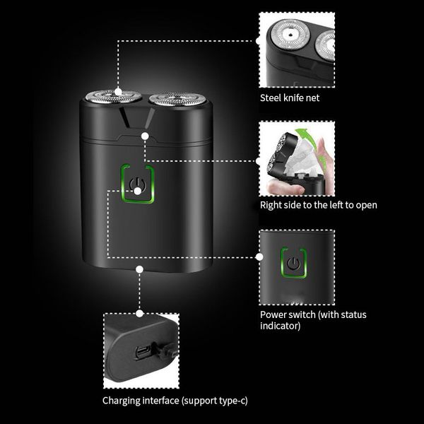 kemei w301 portable electric shavers for men waterproof wet dry shaving twin blade usb mini rechargeable beard shaving razor machine ampqm 
kemei w301 portable electric shavers for men waterproof wet dry shaving twin blade usb mini rechargeable beard shaving razor machine ampqm