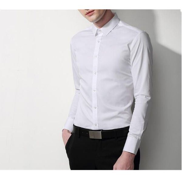 autumn men's high-grade slim shirt business professional dress white shirt men's long sleeve, White;black
autumn men's high-grade slim shirt business professional dress white shirt men's long sleeve, White;black