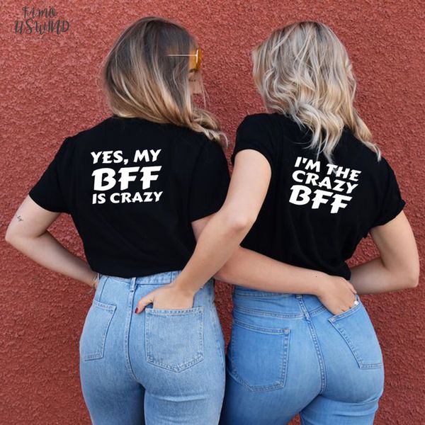 crazy friend t shirts summer women bff tee printing letter yes my is crazy im the crazy bff t outfits, White
crazy friend t shirts summer women bff tee printing letter yes my is crazy im the crazy bff t outfits, White