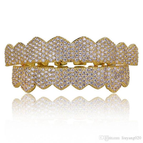 пользовательские fit золото серебро цвет iced out hip hop teeth grillz micro pave кубический циркон верх низ грили set
пользовательские fit золото серебро цвет iced out hip hop teeth grillz micro pave кубический циркон верх низ грили set