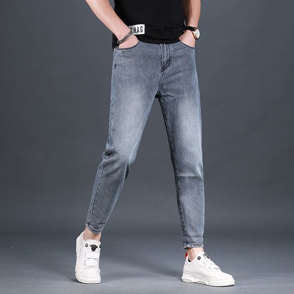 men's jeans 2021 summer light blue men quality slim fit stretch jean fashion causal ankle-length denim pants
men's jeans 2021 summer light blue men quality slim fit stretch jean fashion causal ankle-length denim pants