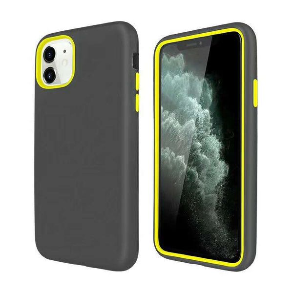 3 in 1 color defender case for iphone 12 11 pro max 6 7 8 plus xs xr xs max matte armor hybird case samsung s10 s20 s20plus s20 ultra