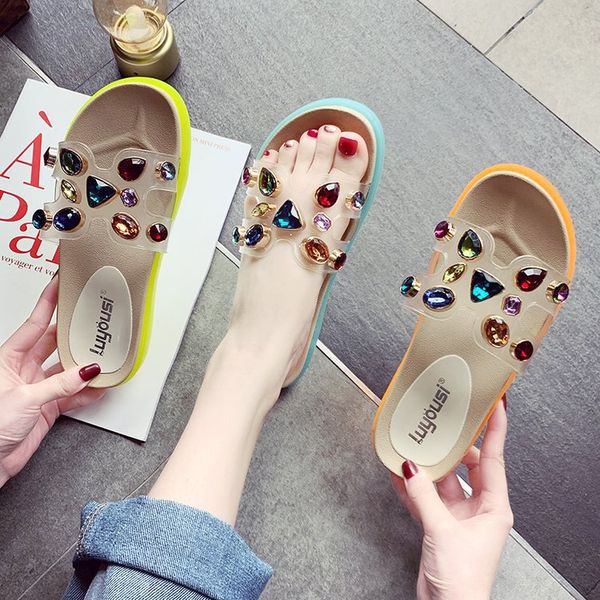slipper slippers women' shoes summer wear wet water 2021 style hong kong trendy net red thick bottom, Black;grey
slipper slippers women' shoes summer wear wet water 2021 style hong kong trendy net red thick bottom, Black;grey