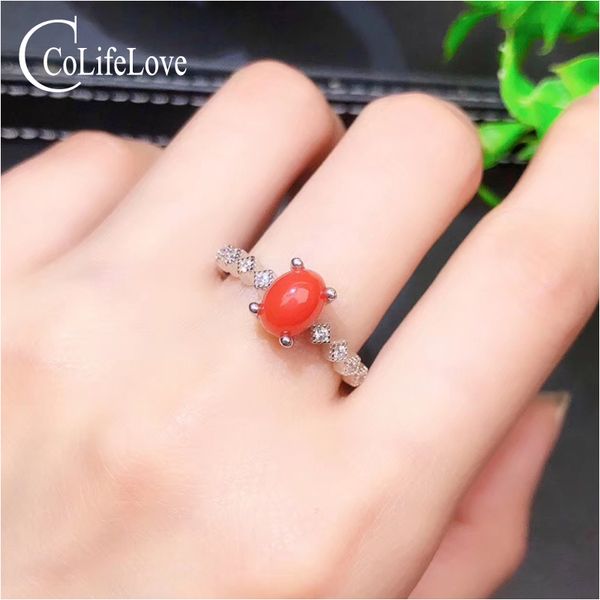colife jewelry 100% natural red coral ring for woman 5mm*7mm real precious coral silver ring 925 silver jewelry, Golden;silver
colife jewelry 100% natural red coral ring for woman 5mm*7mm real precious coral silver ring 925 silver jewelry, Golden;silver
