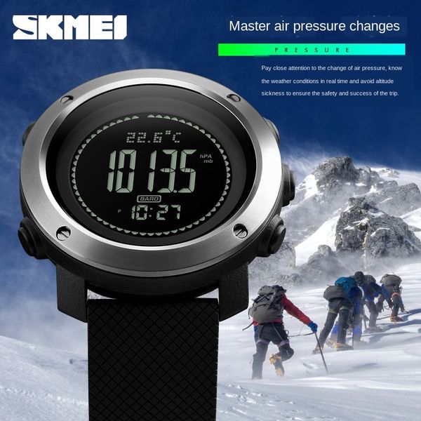 shikemei new outdoor sports hikers height pressure compass salarm electronic outdoor sports electronic watch watch, Blue
shikemei new outdoor sports hikers height pressure compass salarm electronic outdoor sports electronic watch watch, Blue