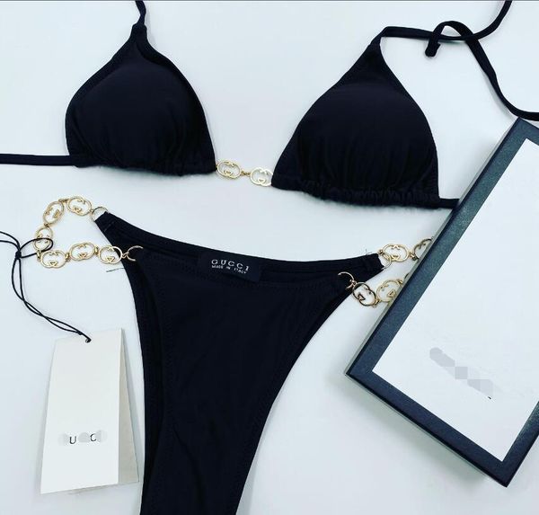 2020 ladies beach swimwear chain bikini lingerie 2 pieces swimsuit women's swimwear ing, White;black
2020 ladies beach swimwear chain bikini lingerie 2 pieces swimsuit women's swimwear ing, White;black