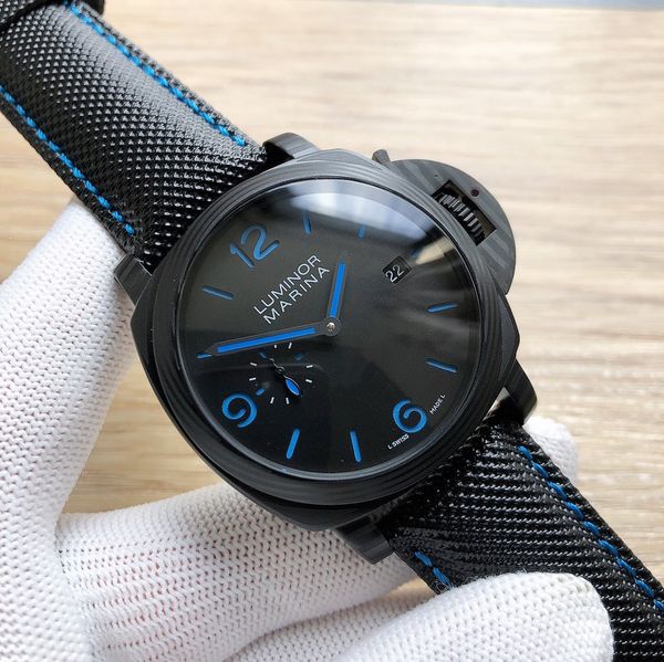 men watches 46mm blue super luminous waterproof strap exquisite recommended men's mechanical watches gifts for men, Slivery;brown
men watches 46mm blue super luminous waterproof strap exquisite recommended men's mechanical watches gifts for men, Slivery;brown
