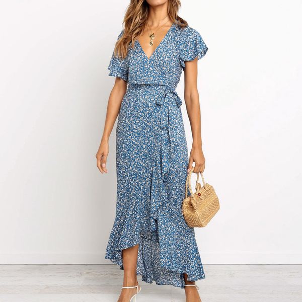 summer dress print ruffles chiffon maxi dress v neck butterfly sleeve irregular boho dresses high slit sundress vestidos, Black;gray
summer dress print ruffles chiffon maxi dress v neck butterfly sleeve irregular boho dresses high slit sundress vestidos, Black;gray