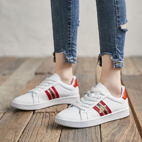 white sneakers shoes women comfortable bee embroidered sneakers casual brand flats trainers woman zapatos de mujer, Black
white sneakers shoes women comfortable bee embroidered sneakers casual brand flats trainers woman zapatos de mujer, Black