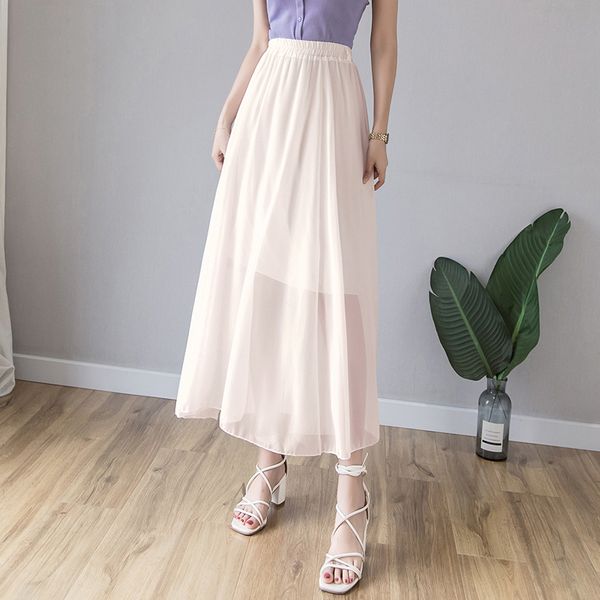 skirts summer 2021 chiffon womens solid color pleated skirt loose slim chic high waist femme jupe elastic, Black
skirts summer 2021 chiffon womens solid color pleated skirt loose slim chic high waist femme jupe elastic, Black