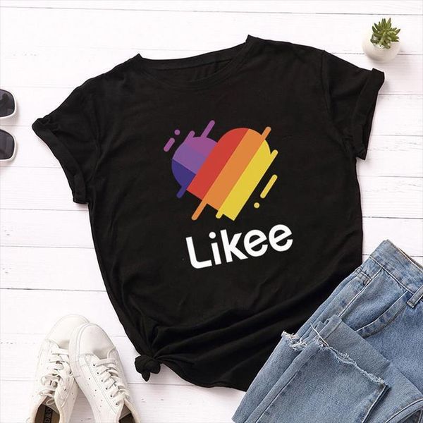 new harajuku likee appliques female tshirt heart print short sleeve amp; tees fashion casual t shirt women clothing t shirts, White
new harajuku likee appliques female tshirt heart print short sleeve amp; tees fashion casual t shirt women clothing t shirts, White