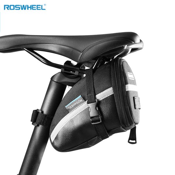 

roswheel bicycle saddle bag seat post storage tail pouch cycling mtb road bike rear pannier bicycle bolsa bisiklet aksesuar13196 mx200717
