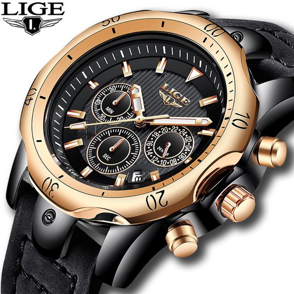 2020 lige mens watches brand luxury watch men military leather clock waterproof sports watch chronograph relogio masculino t200409, Slivery;brown
2020 lige mens watches brand luxury watch men military leather clock waterproof sports watch chronograph relogio masculino t200409, Slivery;brown