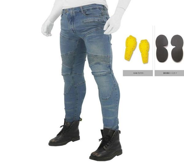 explosion style pk-718 pants kominie coat motorcycle jeans men riding outdoor motorcycle stretch anti-fall pants with four gear