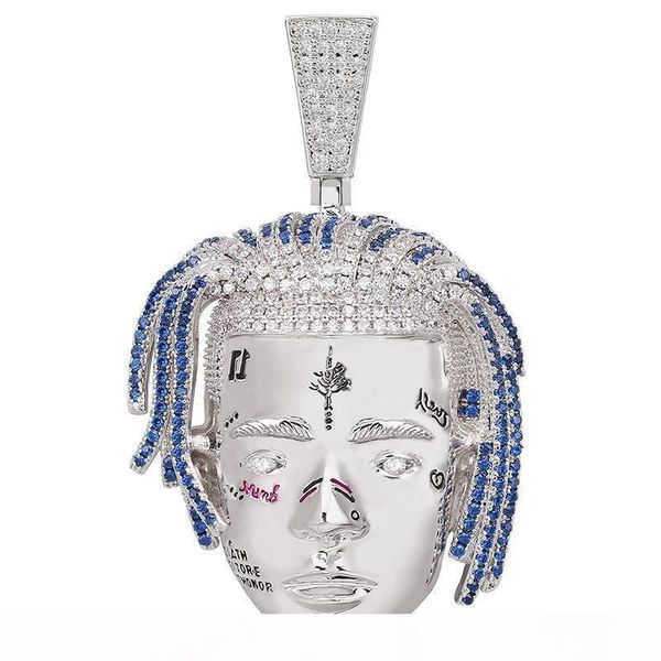 iced out chains xxxtentacion head pendant hip hop jewelry designer necklace mens gold rapper chain luxury diamond designer style charms bran, Silver
iced out chains xxxtentacion head pendant hip hop jewelry designer necklace mens gold rapper chain luxury diamond designer style charms bran, Silver