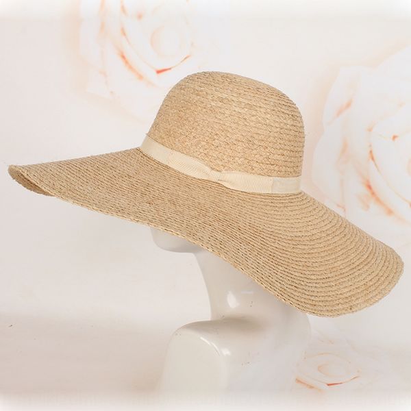 big edge women's new beach super large eaves sun women's casual straw solid color lafite straw hat sun hat, Blue;gray
big edge women's new beach super large eaves sun women's casual straw solid color lafite straw hat sun hat, Blue;gray