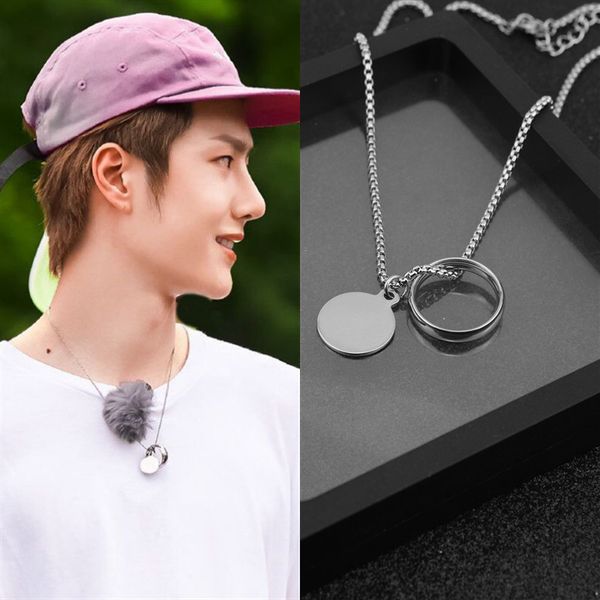 kpop brand trendy women stainless steel necklace never fade round sheet chain friendship pendant party gift korea, Silver
kpop brand trendy women stainless steel necklace never fade round sheet chain friendship pendant party gift korea, Silver