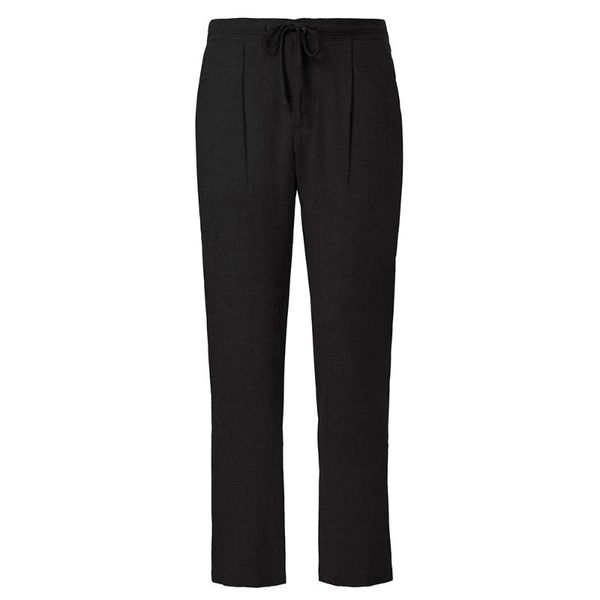 men's rayon & linen pants trousers drawstring elastic waist loose fit casual pure color fashion leisure full length pants male, Black
men's rayon & linen pants trousers drawstring elastic waist loose fit casual pure color fashion leisure full length pants male, Black