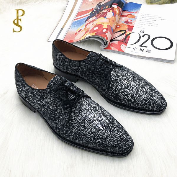 pearl fish leather shoes for men men's formal shoes with leather out sole, Black
pearl fish leather shoes for men men's formal shoes with leather out sole, Black