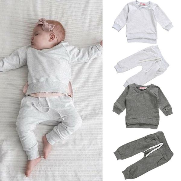 spring autumn infant baby boy girl warm outfits kids solid shirts long pants clothes set, White
spring autumn infant baby boy girl warm outfits kids solid shirts long pants clothes set, White