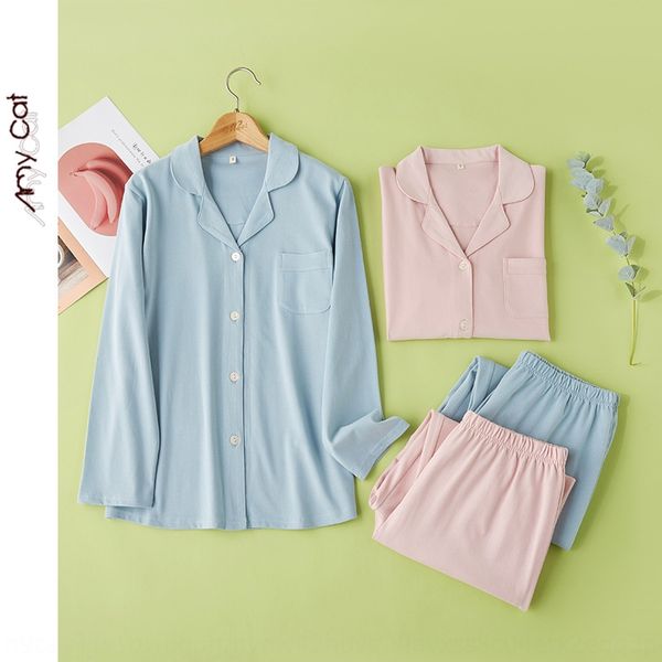 mixi cat autumn 2020 new simple knitted cotton pocket long pajamas pajamas sleeve lapel thin suit women 130, Blue;red
mixi cat autumn 2020 new simple knitted cotton pocket long pajamas pajamas sleeve lapel thin suit women 130, Blue;red