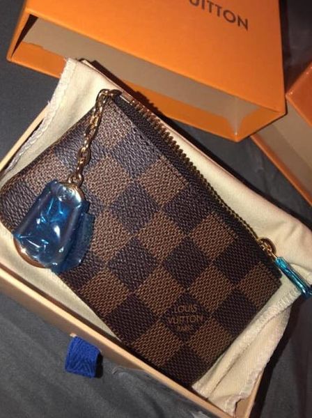 key pouch m62650 pochette cles designer fashion womens mens key ring credit card holder coin purse mini wallet bag charm brown canvas, Blue;gray
key pouch m62650 pochette cles designer fashion womens mens key ring credit card holder coin purse mini wallet bag charm brown canvas, Blue;gray