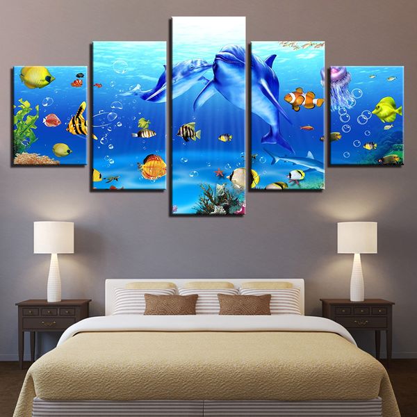 wall art canvas pictures 5 pieces underwater world paintings prints dolphins coral reef fishs poster unframed
wall art canvas pictures 5 pieces underwater world paintings prints dolphins coral reef fishs poster unframed