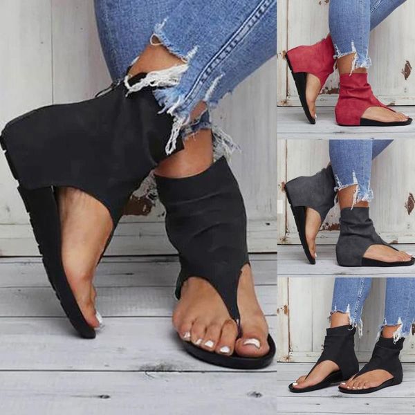 women's sandals suede flat open toe shoes sandals zipper summer beach shoes breathable sandalia feminina plus size 43
women's sandals suede flat open toe shoes sandals zipper summer beach shoes breathable sandalia feminina plus size 43