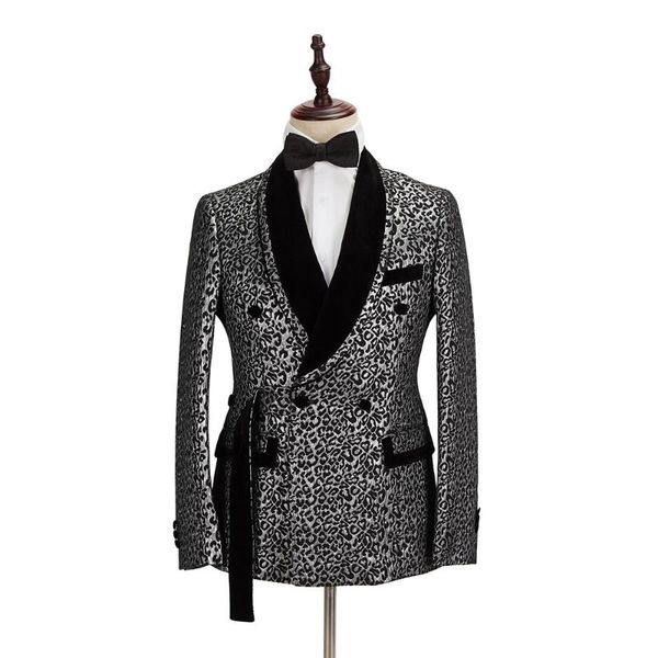 eu size 2020 latest design england mens suit high-end gentleman fashion velvet lapel jacquard suit wedding prom groom tuxedo 2pc, White;black
eu size 2020 latest design england mens suit high-end gentleman fashion velvet lapel jacquard suit wedding prom groom tuxedo 2pc, White;black