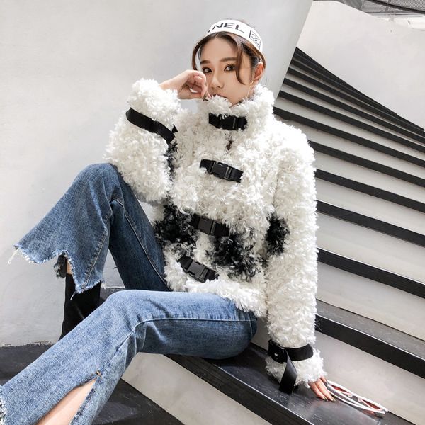 ins same style european and american loose casual cashmere wool soft and delicate, thick warm short women's jacket fur coat, Black
ins same style european and american loose casual cashmere wool soft and delicate, thick warm short women's jacket fur coat, Black