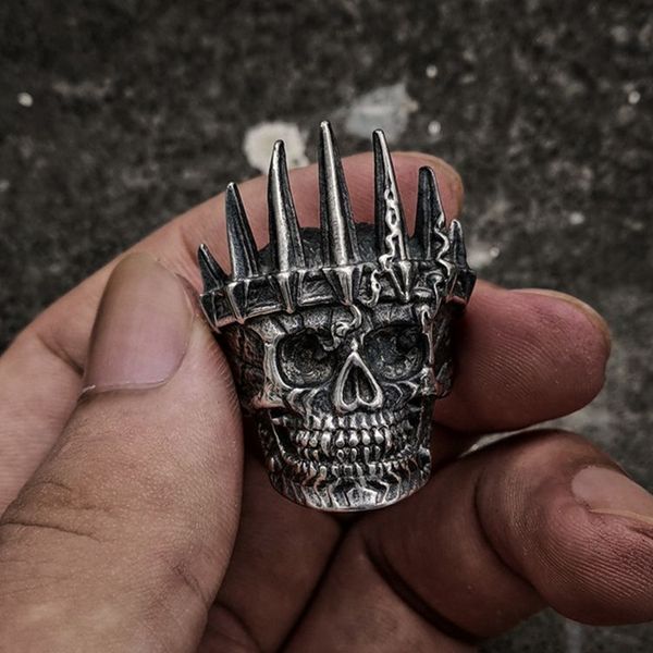 mens classical nobility king crown skull 316l stainless steel biker rings punk fasion jewelry gift for men, Silver
mens classical nobility king crown skull 316l stainless steel biker rings punk fasion jewelry gift for men, Silver