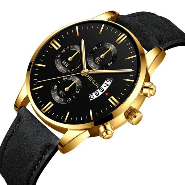 men fashion sport stainless steel case leather band quartz analog wrist watch men watches wristwatches kol saati reloj hombre, Slivery;brown
men fashion sport stainless steel case leather band quartz analog wrist watch men watches wristwatches kol saati reloj hombre, Slivery;brown