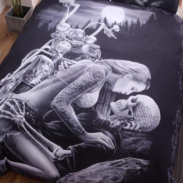 skull pattern bedclothes quilt cover pillowcase three-piece bedding set with pillow case single double comforter duvet cover
skull pattern bedclothes quilt cover pillowcase three-piece bedding set with pillow case single double comforter duvet cover