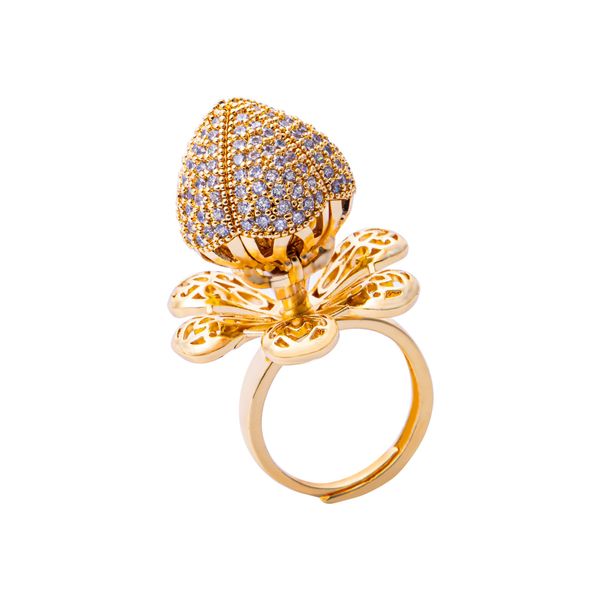 2020 creative revolving flower ring lovers pair ring copper plating real gold open adjustable, Golden;silver
2020 creative revolving flower ring lovers pair ring copper plating real gold open adjustable, Golden;silver
