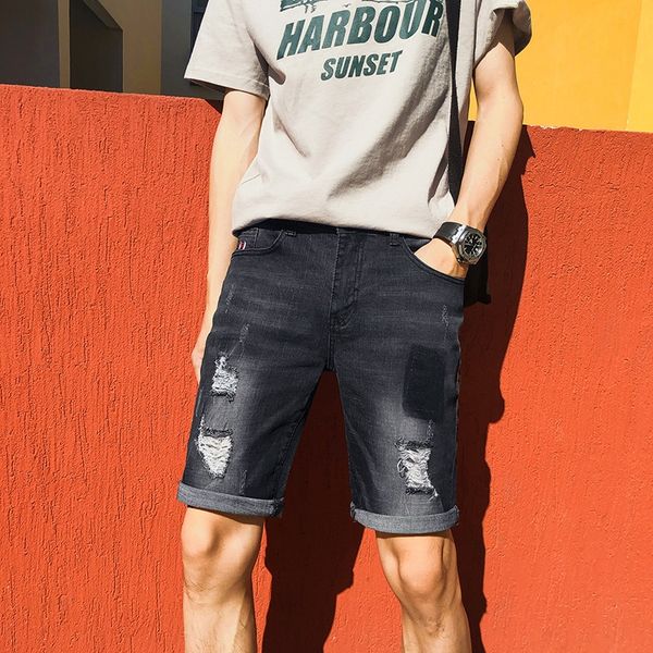 8j7l9 ripped denim shorts men's trendy brand slim fit fashion slim fit men's personalized cropped breeches rapped student pants de, Blue
8j7l9 ripped denim shorts men's trendy brand slim fit fashion slim fit men's personalized cropped breeches rapped student pants de, Blue